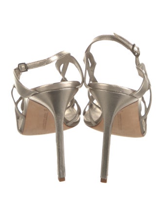 Manolo Blahnik Leather Slingback Sandals