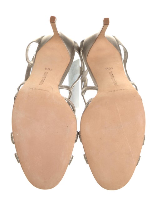 Manolo Blahnik Leather Slingback Sandals