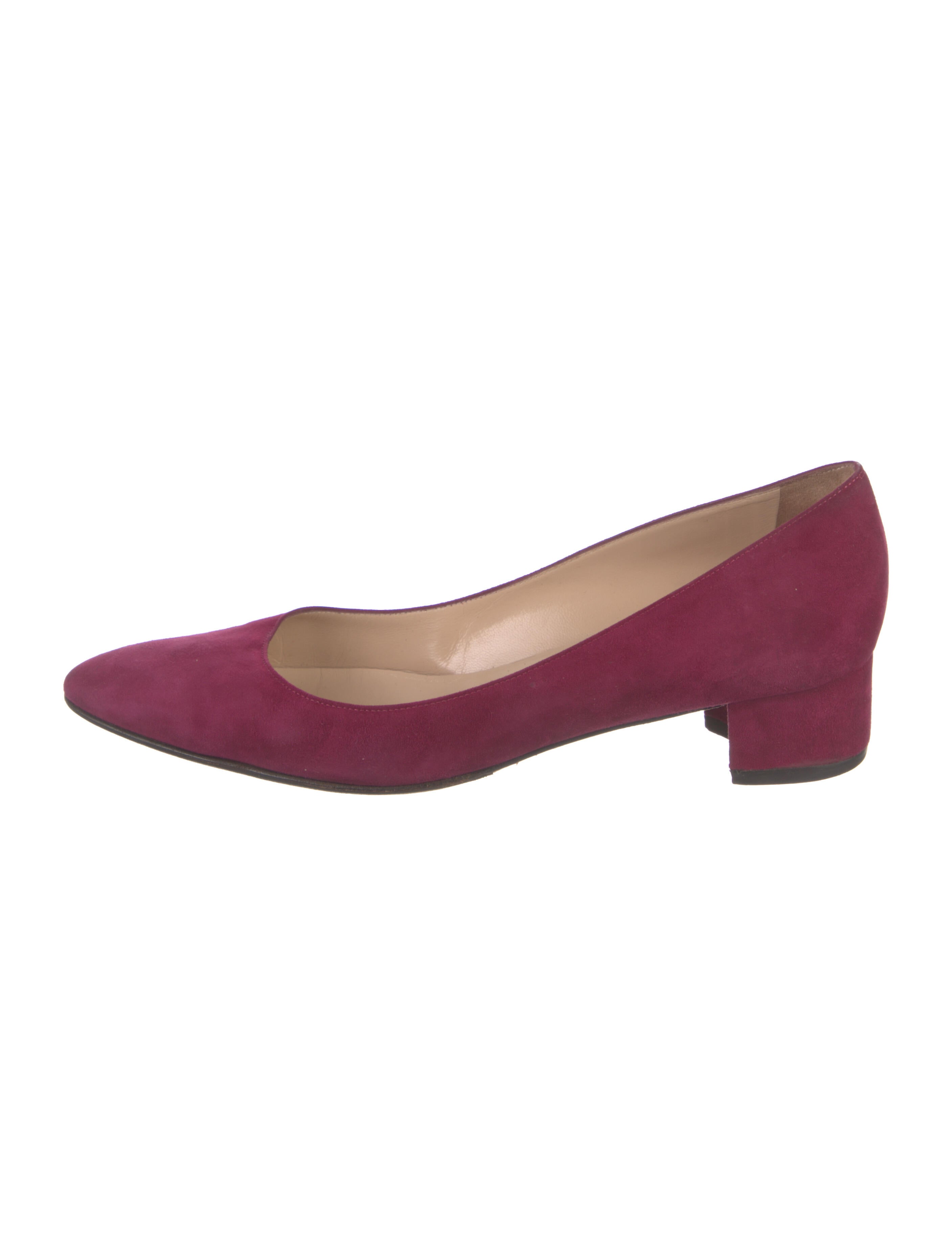 Manolo Blahnik Suede Pumps Burgundy Pumps, Shoes MOO222468 The