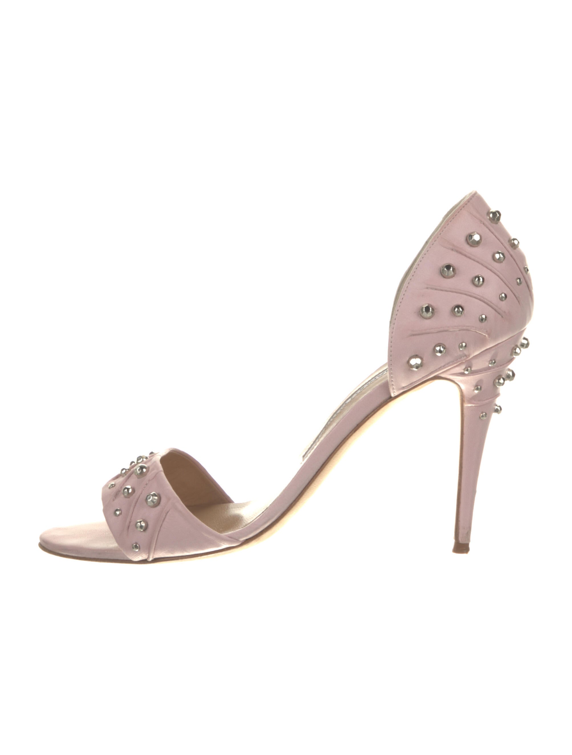Manolo Blahnik Pink Suede Sandals