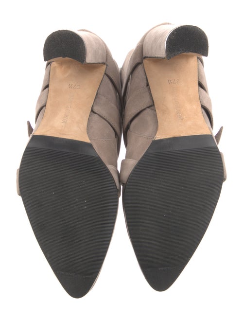 Manolo Blahnik Suede Moto Boots