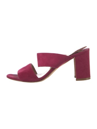 Manolo Blahnik Suede Sandals