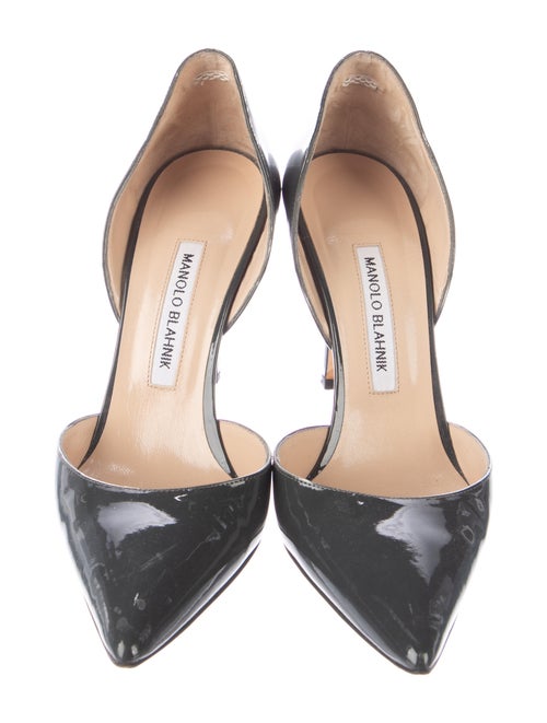 Manolo Blahnik Patent Leather D'Orsay Pumps