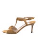 Manolo Blahnik Suede T-Strap Sandals