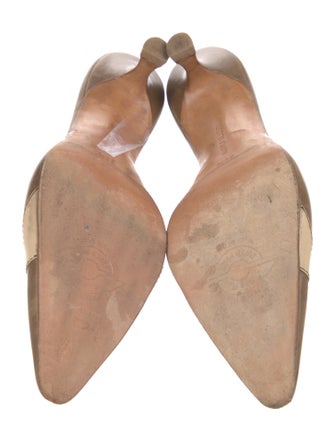 Manolo Blahnik Leather Mules