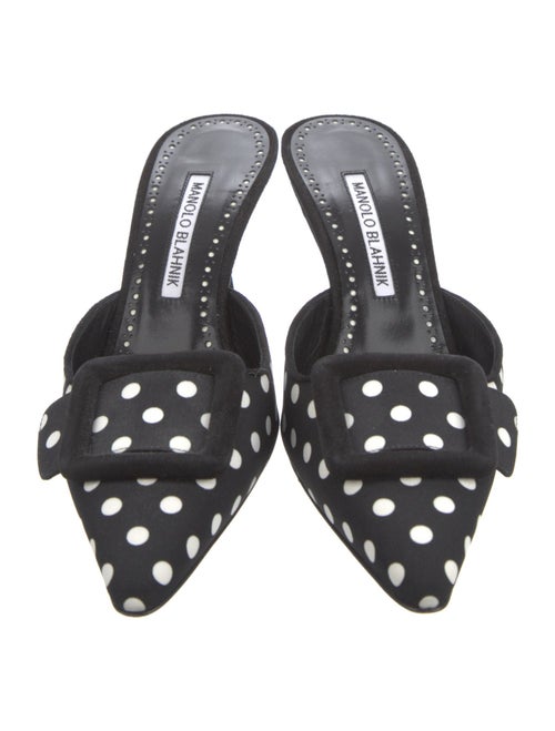 Manolo Blahnik Printed Mules