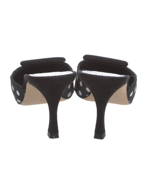 Manolo Blahnik Printed Mules