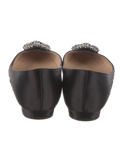 Manolo Blahnik Crystal Embellished Ballet Flats