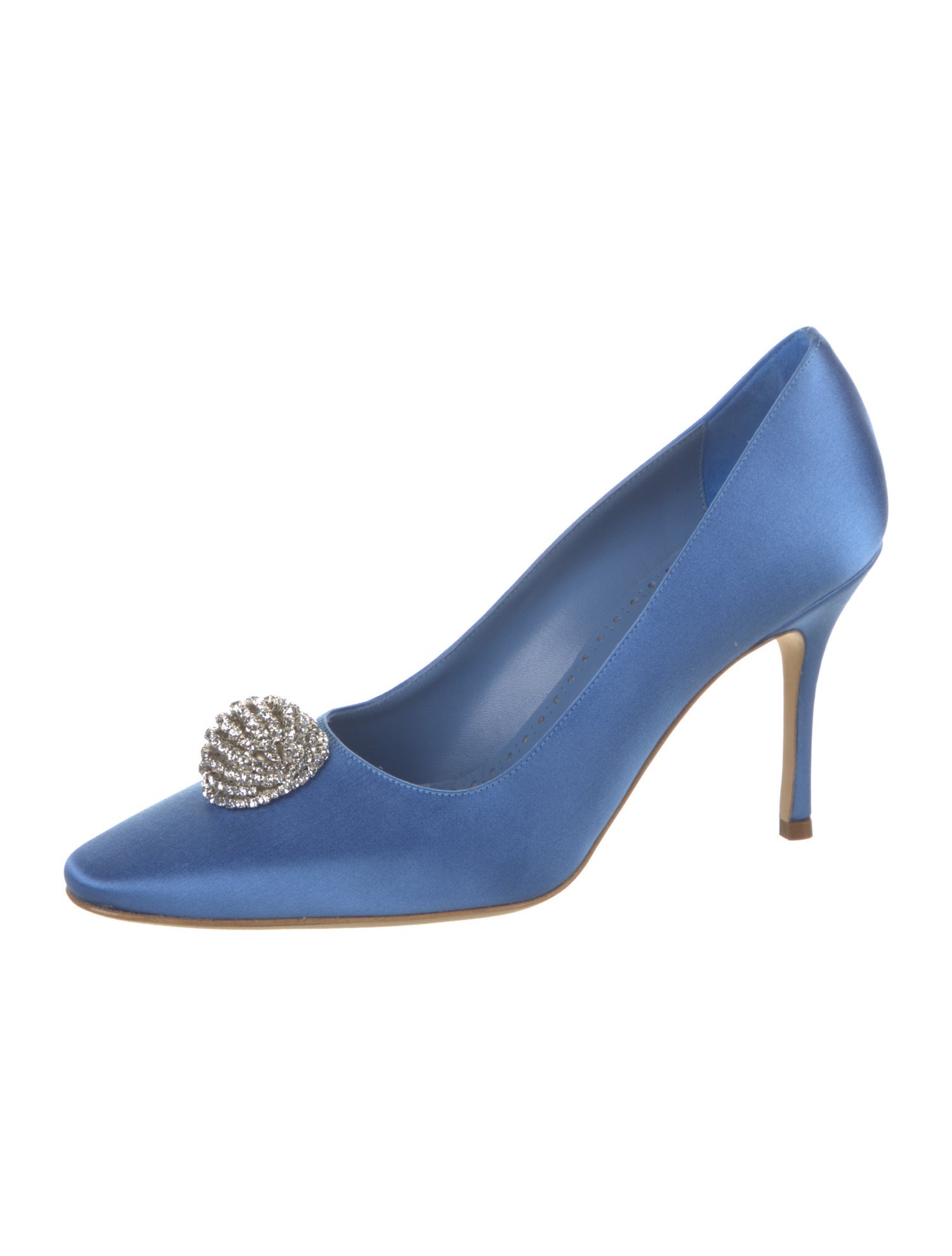Manolo Blahnik Satin Pumps
