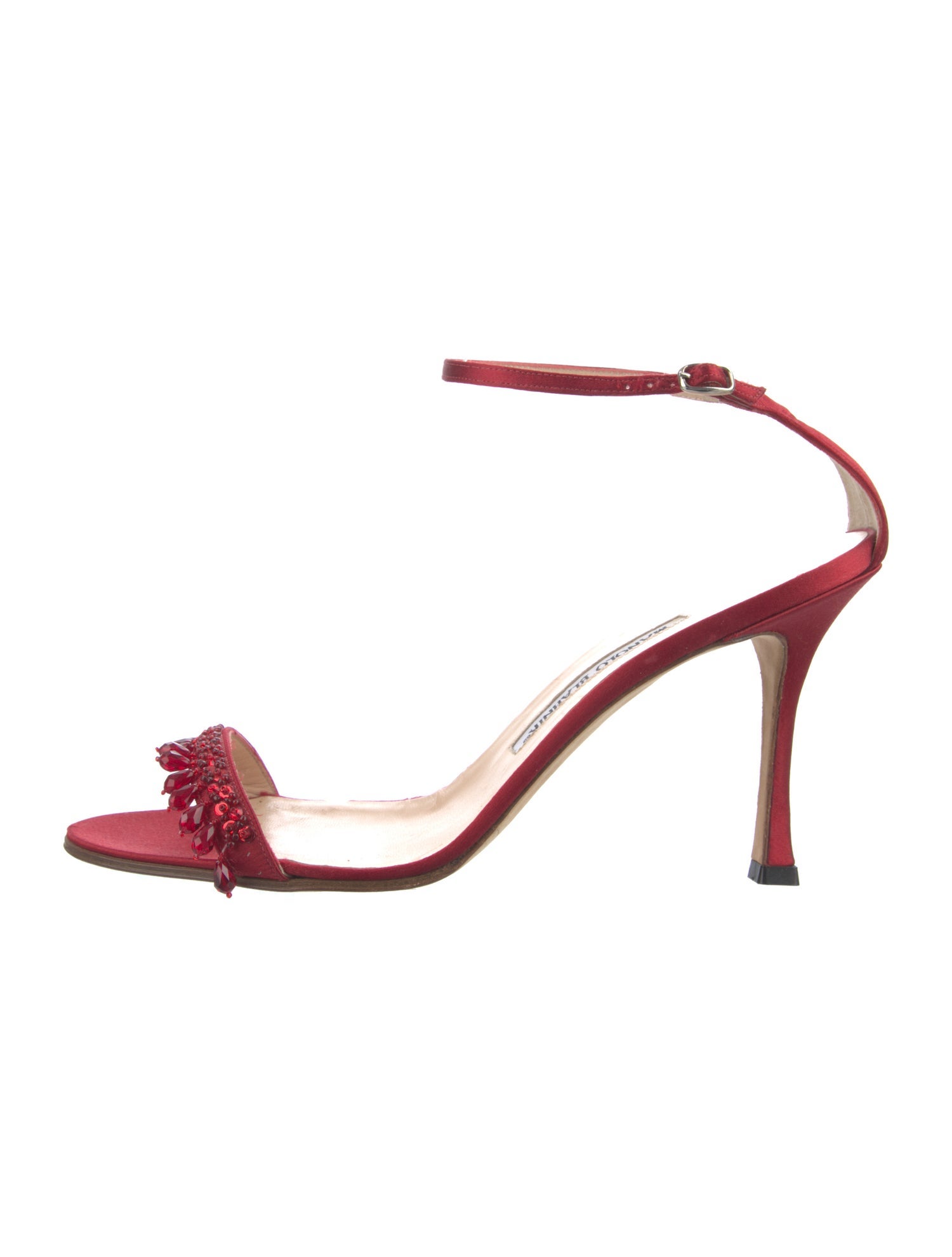manolo blahnik red sandals