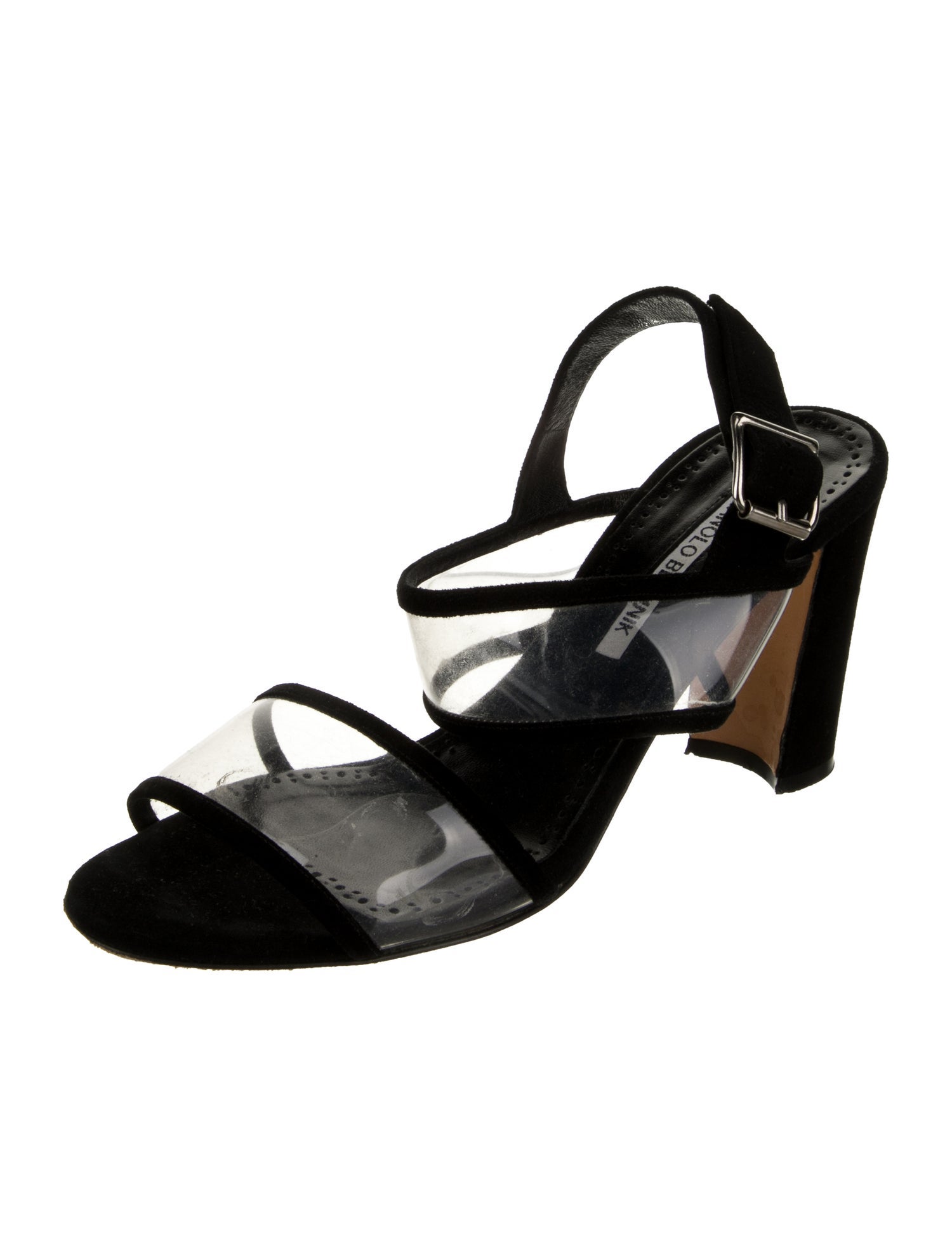 Manolo Blahnik PVC Slingback Sandals