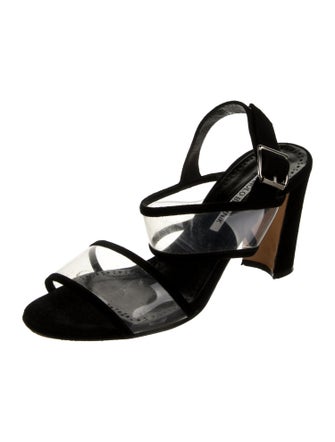 Manolo Blahnik PVC Slingback Sandals