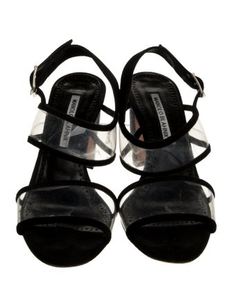 Manolo Blahnik PVC Slingback Sandals
