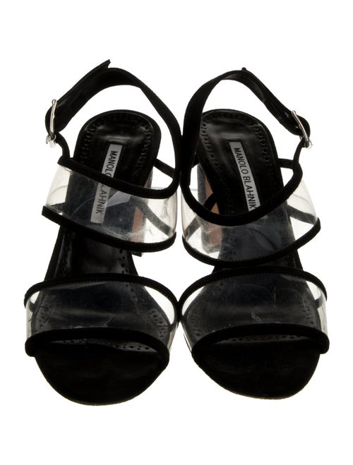 Manolo Blahnik PVC Slingback Sandals