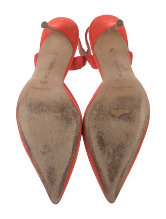 Manolo Blahnik Suede Slingback Pumps