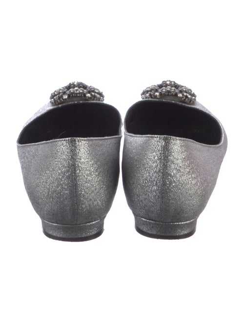Manolo Blahnik Crystal Embellishments Flats