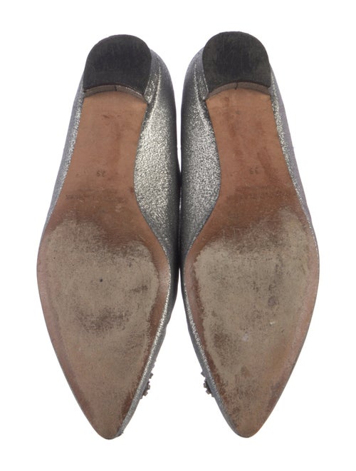 Manolo Blahnik Crystal Embellishments Flats
