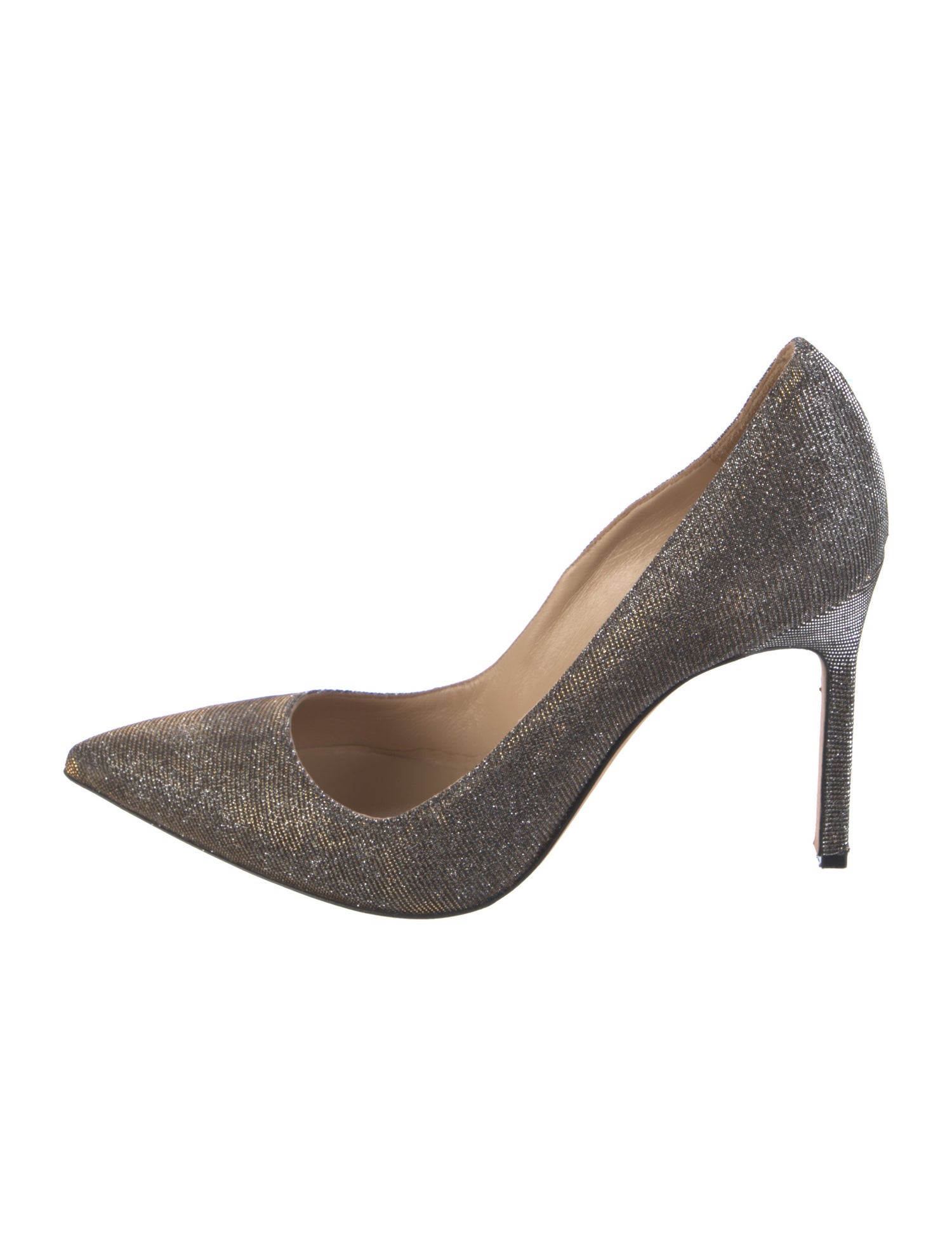 Manolo Blahnik Glitter Accents Pumps