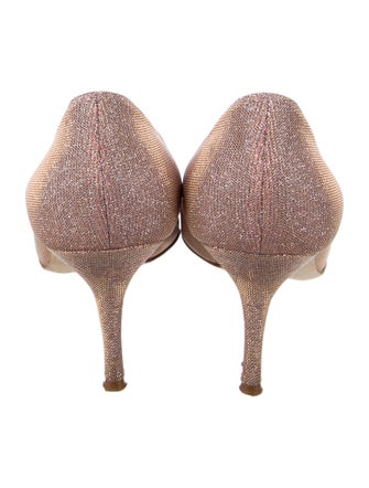 Manolo Blahnik Crystal Embellishments Pumps