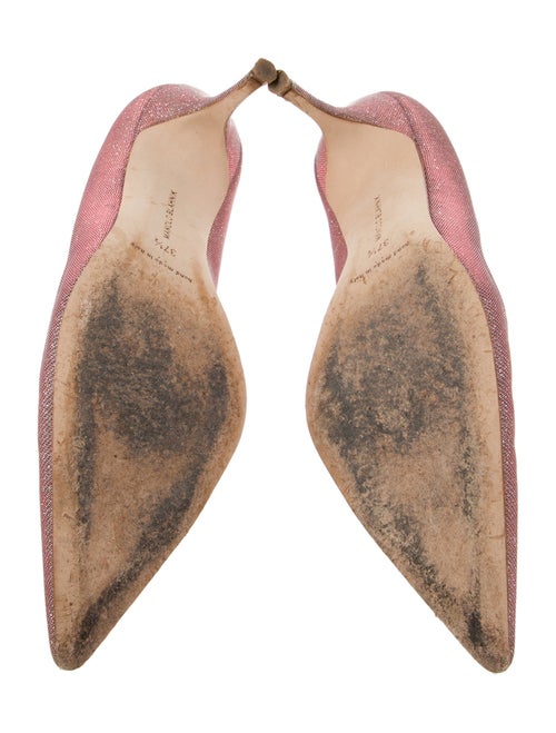 Manolo Blahnik Crystal Embellishments Pumps