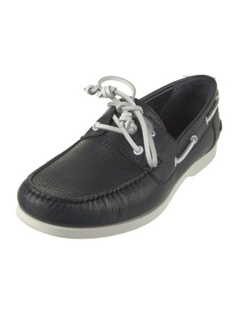 Manolo Blahnik Leather Boat Shoes