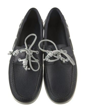 Manolo Blahnik Leather Boat Shoes