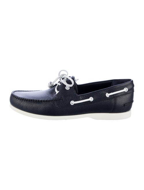 Manolo Blahnik Leather Boat Shoes
