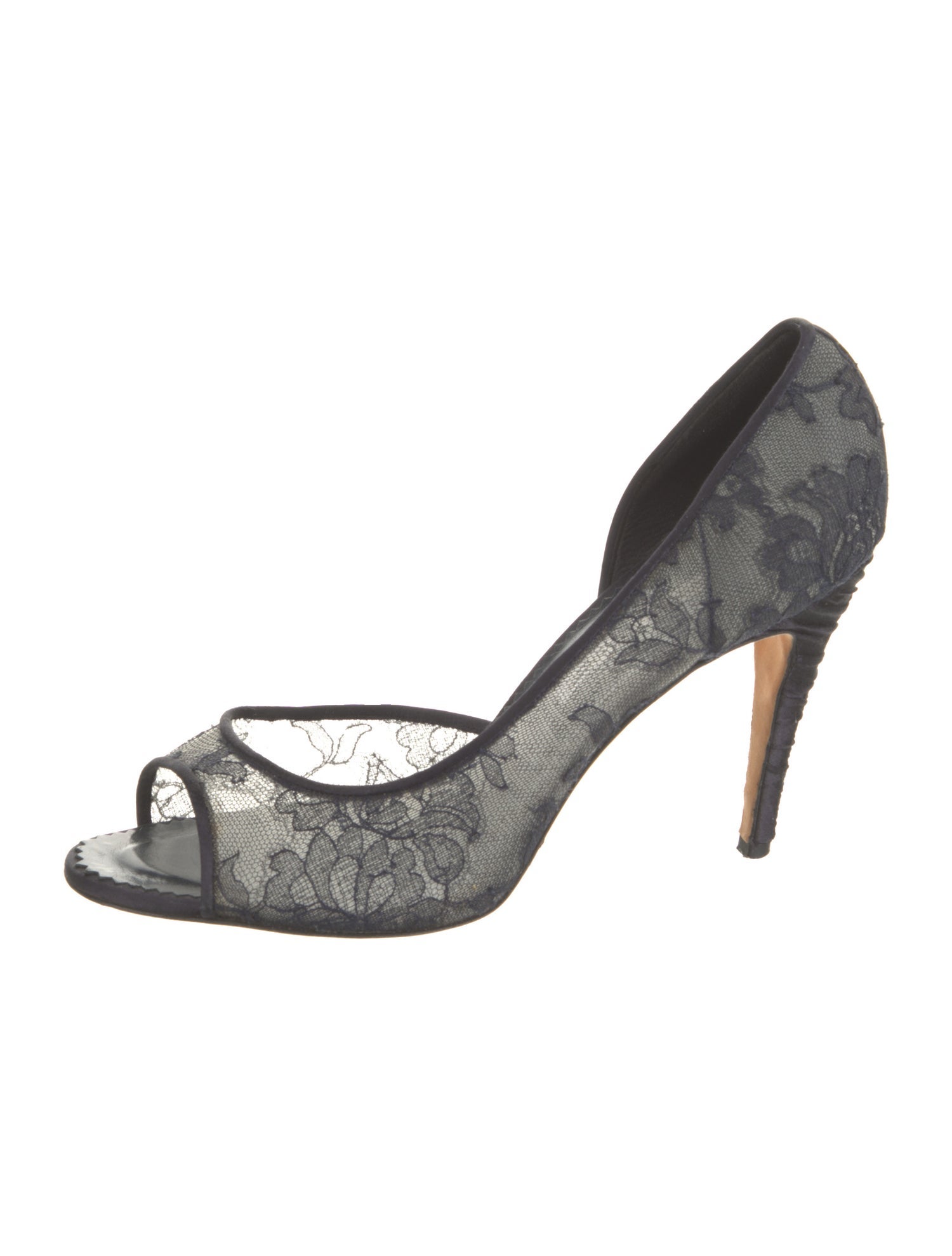 Manolo Blahnik Lace Lace Pattern Sandals