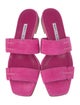 Manolo Blahnik Suede Slides
