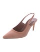 Manolo Blahnik Suede Slingback Pumps