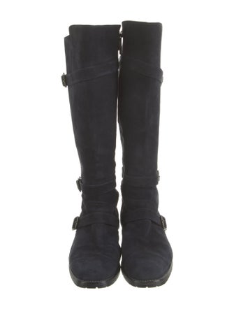Manolo Blahnik Suede Riding Boots