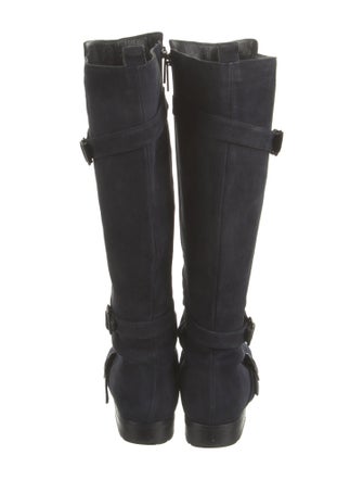 Manolo Blahnik Suede Riding Boots
