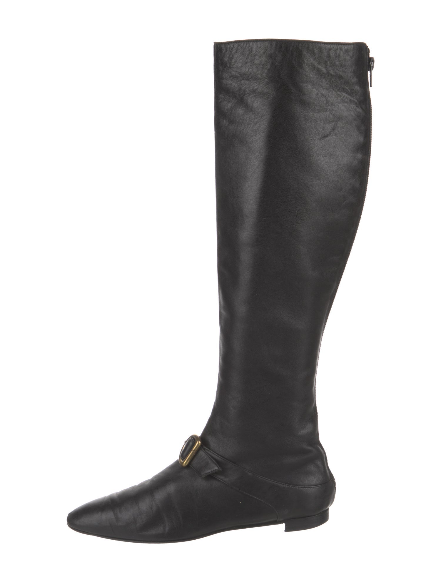 Manolo Blahnik Leather Riding Boots
