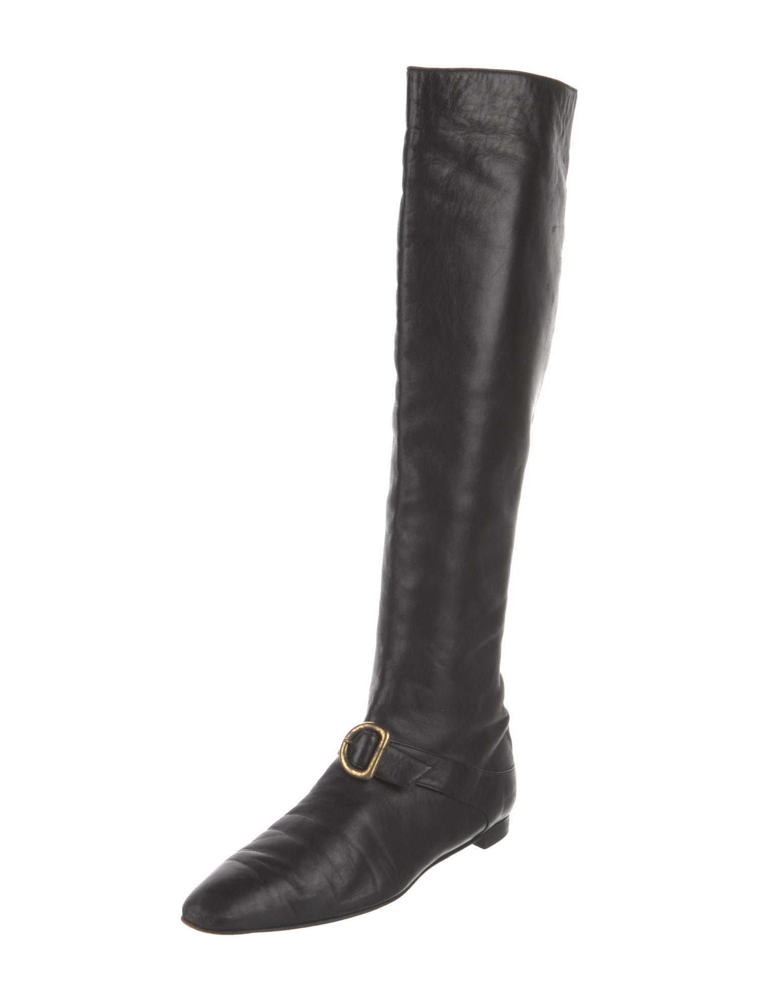 Manolo Blahnik Leather Riding Boots