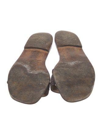 Manolo Blahnik Suede Slides