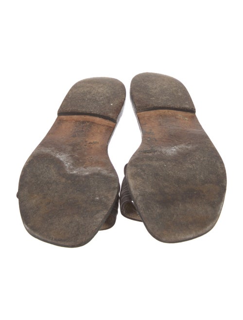 Manolo Blahnik Suede Slides