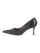 Manolo Blahnik Suede Tweed Pattern Pumps