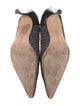 Manolo Blahnik Suede Tweed Pattern Pumps