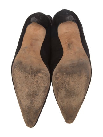 Manolo Blahnik Suede Lace-Up Boots