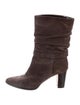 Manolo Blahnik Suede Slouch Boots