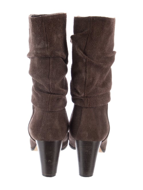 Manolo Blahnik Suede Slouch Boots