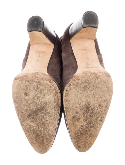 Manolo Blahnik Suede Slouch Boots