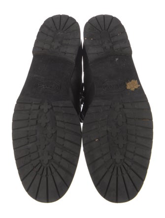 Manolo Blahnik Leather Combat Boots