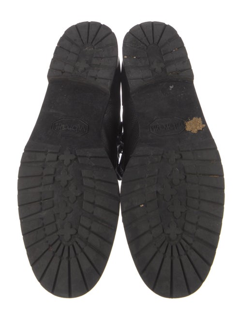 Manolo Blahnik Leather Combat Boots