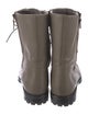 Manolo Blahnik Leather Combat Boots