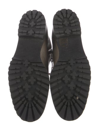 Manolo Blahnik Leather Combat Boots