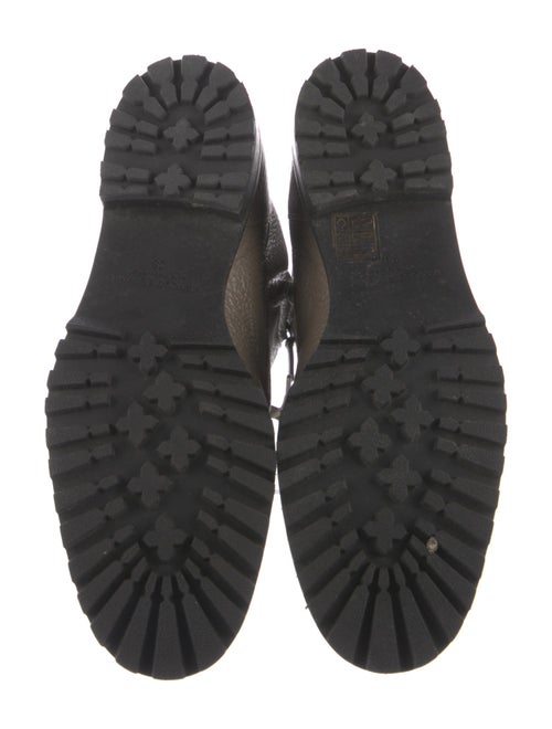 Manolo Blahnik Leather Combat Boots