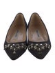 Manolo Blahnik Crystal Embellishments Flats
