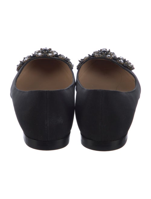 Manolo Blahnik Crystal Embellishments Flats