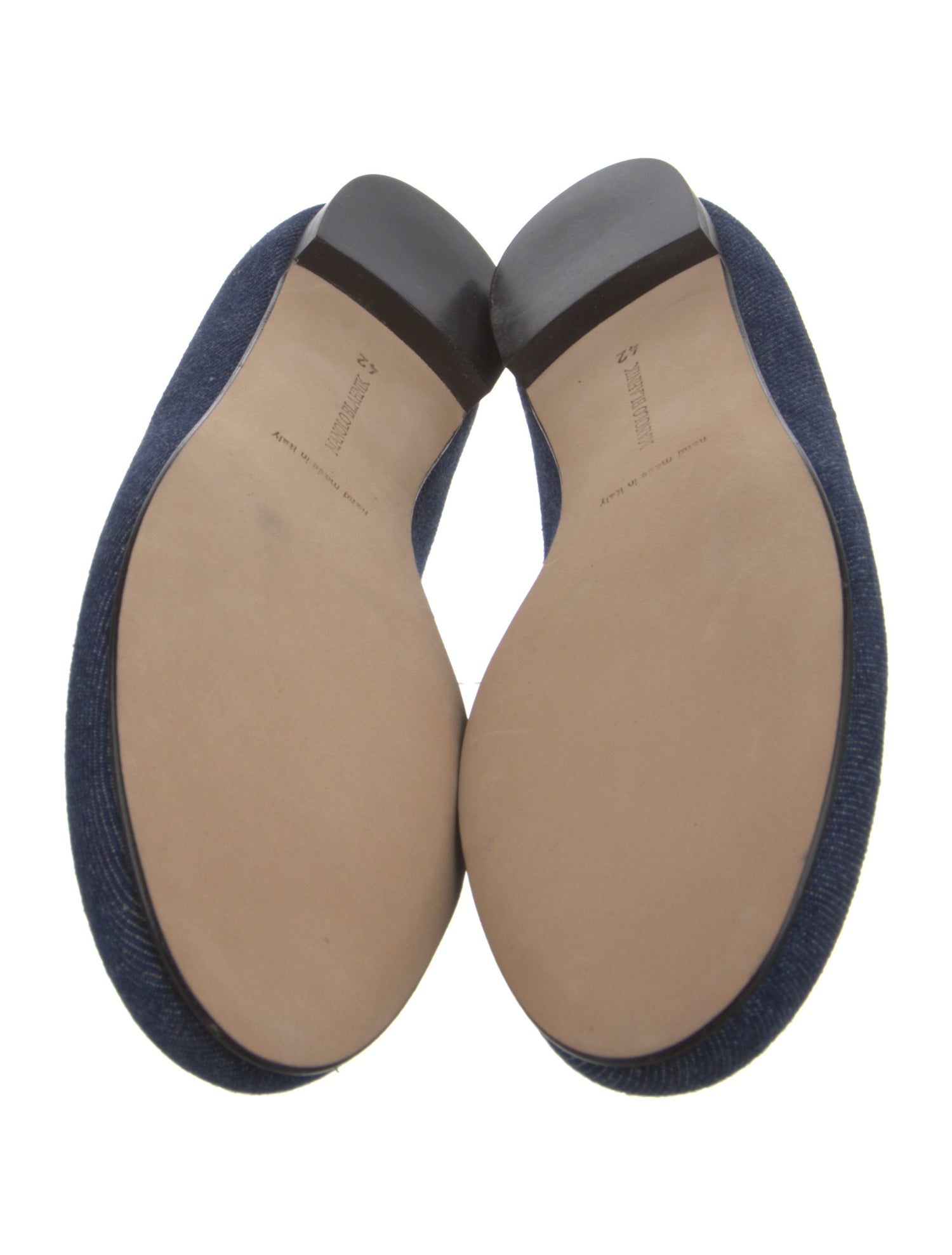 Manolo Blahnik Denim Flats